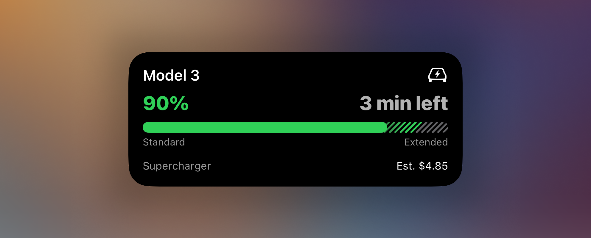 Progress template preview on iPhone